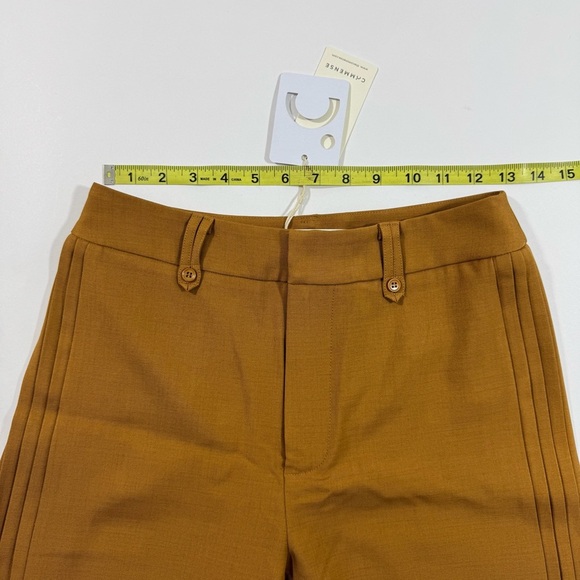 New Commense Side Pleated Wide-Leg Pants Rust Brown - Picture 6 of 8